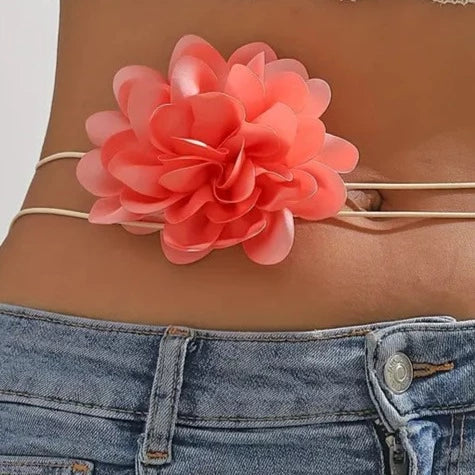Collarino Fiore Tessuto