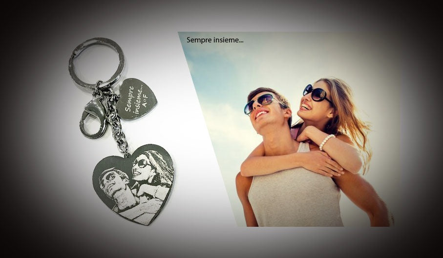 Portachiavi con Fotoincisione