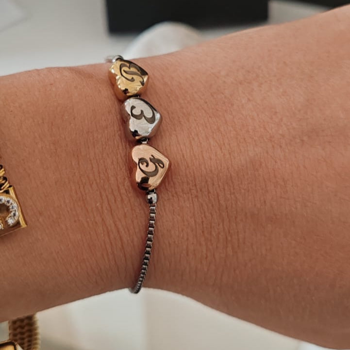 Bracciale 3 Cuoricini