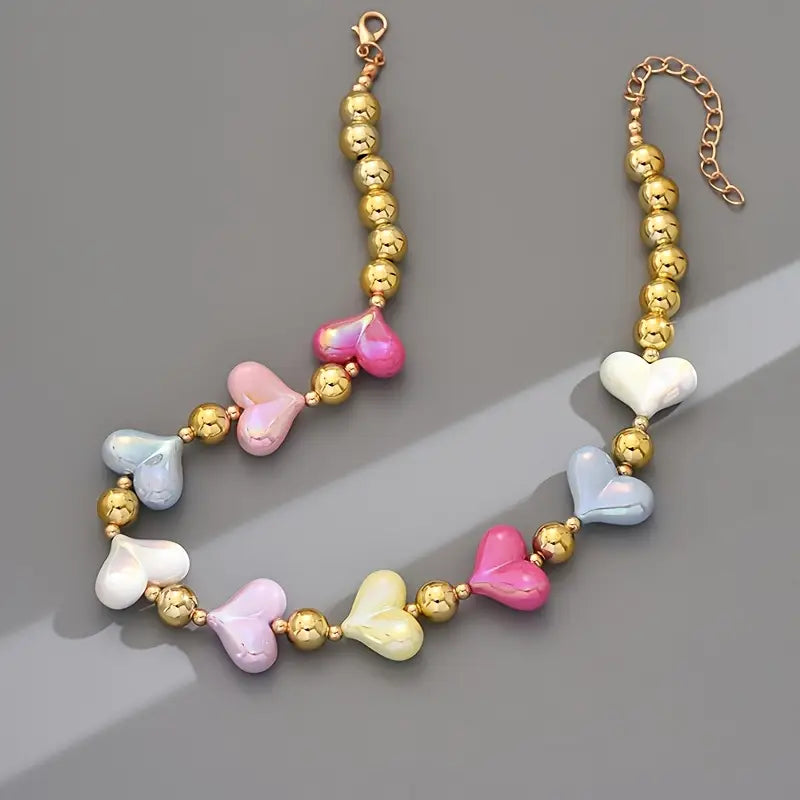 Collana Cuori Resina