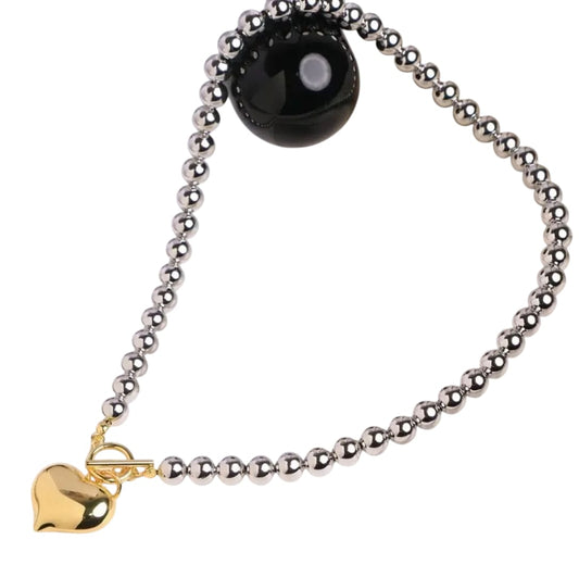 Collana Cuore Bicolor