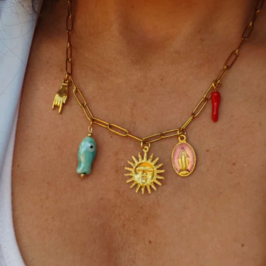 Collana Multicharms Protezione