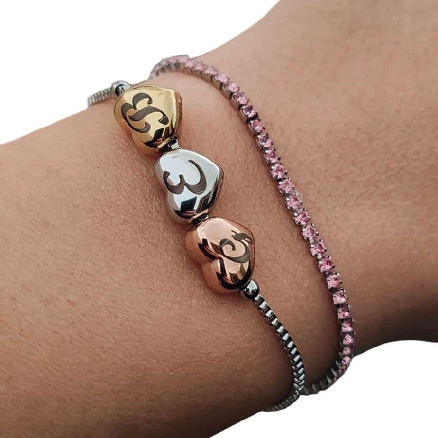 Bracciale 3 Cuoricini