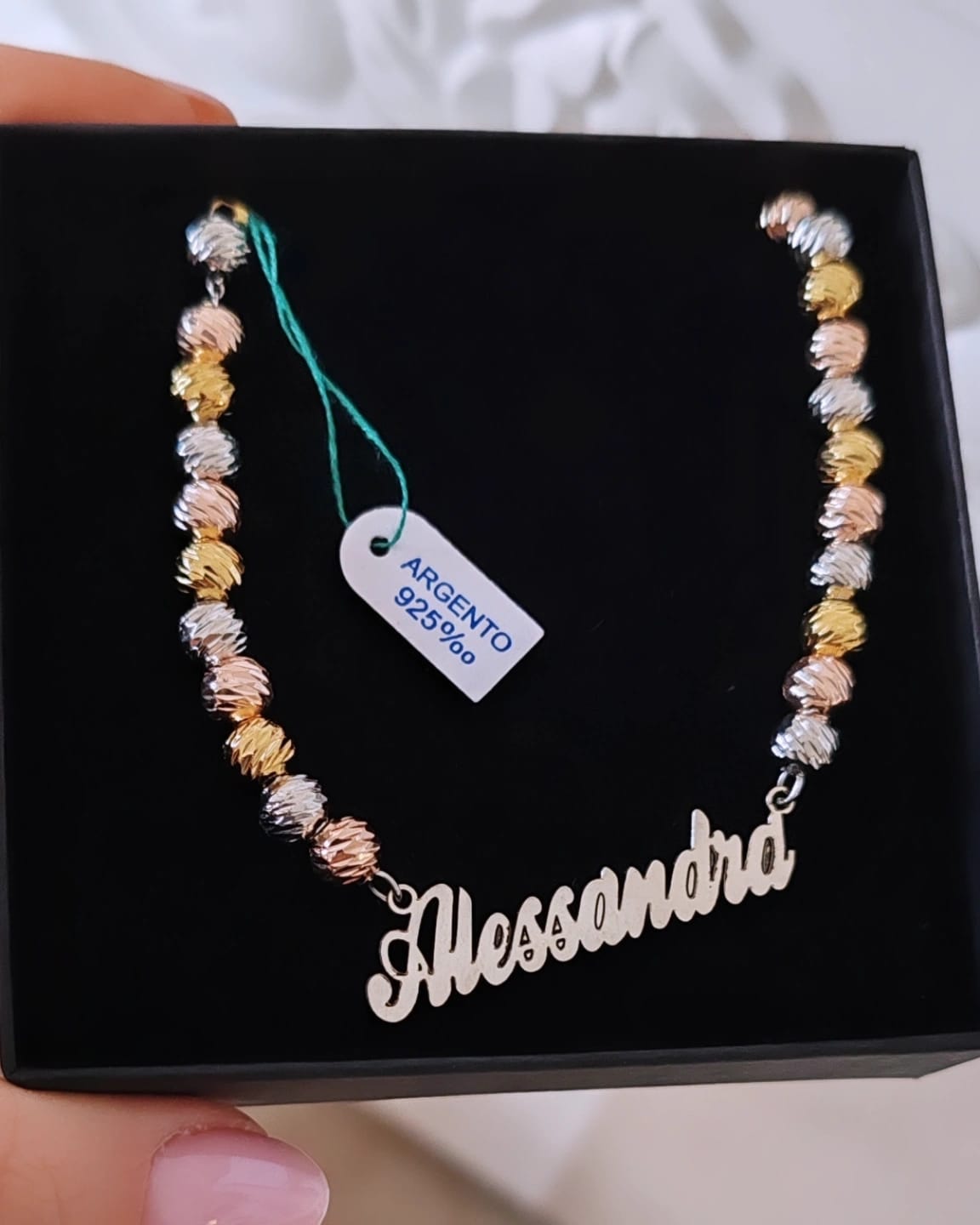 Collana Milleluci con Nome Argento 925