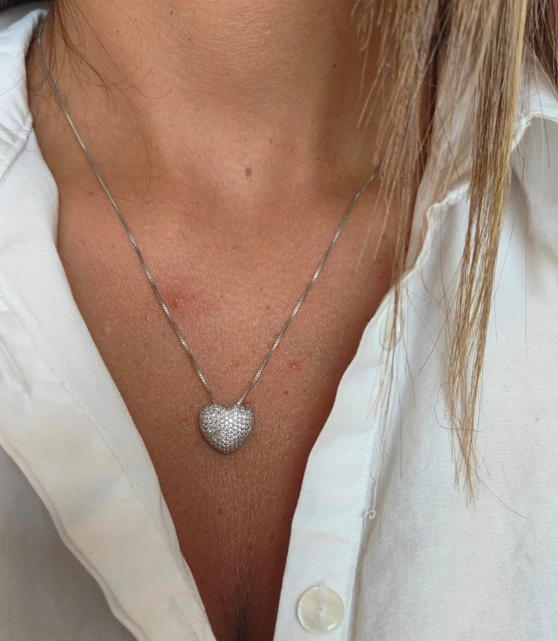 Collana Heart Zircon