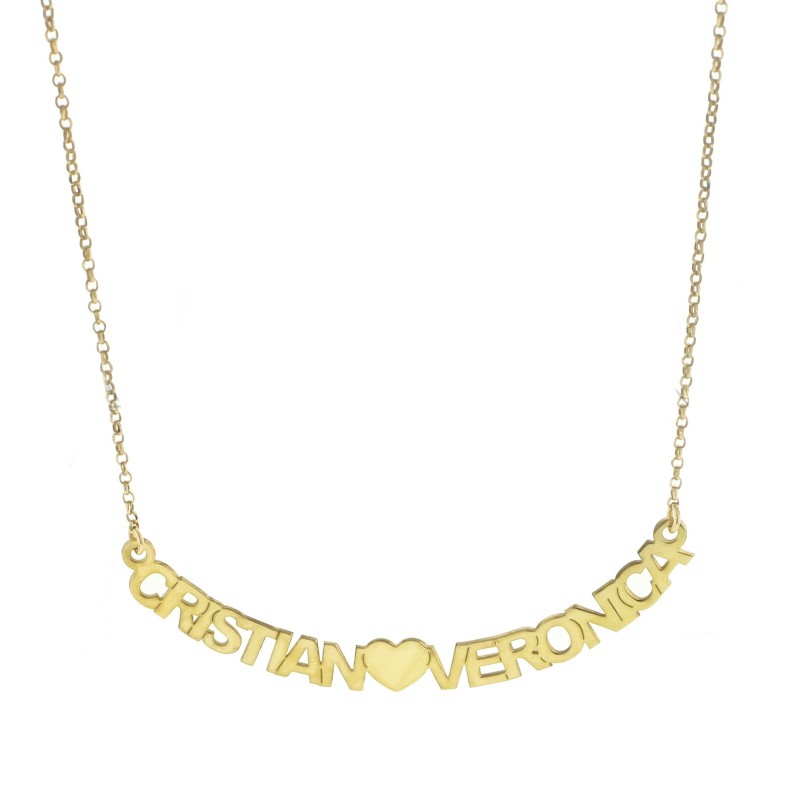 Collana 2 NOMI e CUORE CENTRALE