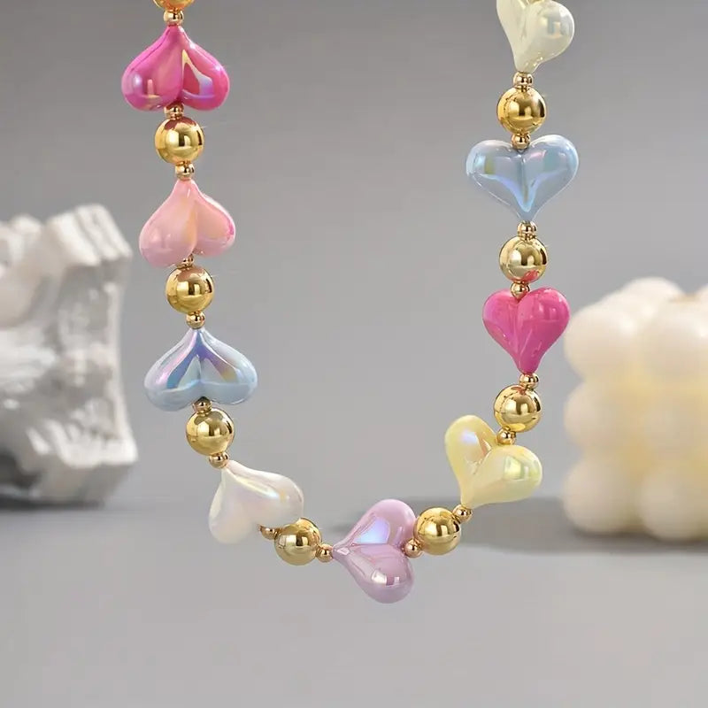 Collana Cuori Resina