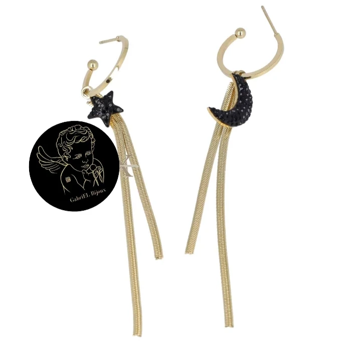 Orecchini Moon & Star