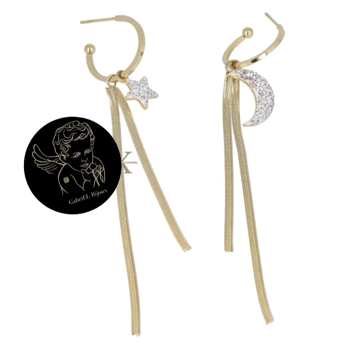 Orecchini Moon & Star