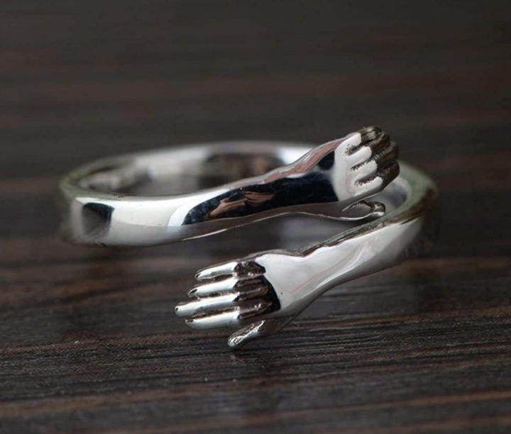 Anello Abbraccio Argento