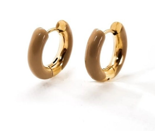 Orecchini Hoops Smaltati